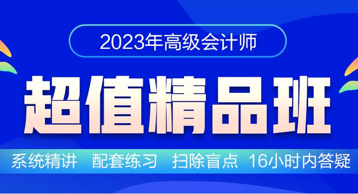 2024高级会计师超值精品班